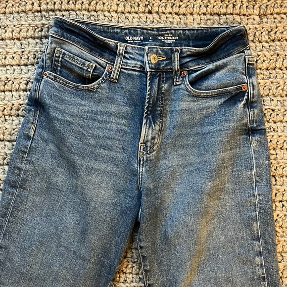 Old Navy O.G Straight Leg High Rise Jeans - Picture 3 of 7